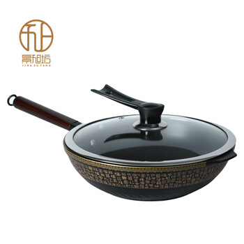 Jingxufang jingxufang | pure ceramic wok pure ceramic enamel wok household high temperature resistant pot