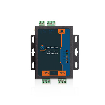 Iot rs485 mutual conversion can to ethernet server industrial grade dual socket multi-interface usr-canet200 usr-canet200 (can to ethernet)