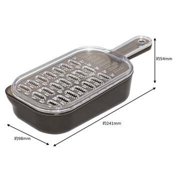 Japanese double-sided grinder with handle, grater, auxiliary grater, ginger garlic mud grinder, garlic grinder, gray grater