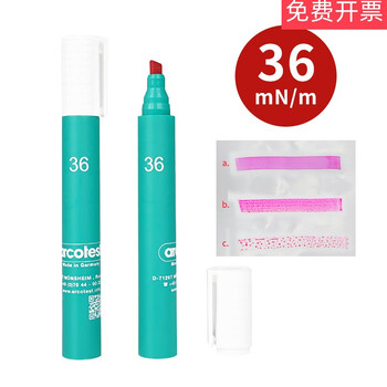 Dyne pen 22-72mn/m32/38 corona pen surface tension test pen dyne pen as arcotest 36