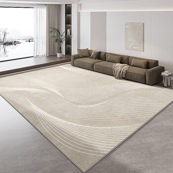 Budis carpet living room 2025 light luxury high-end sofa bedroom ins wind waterproof non-slip no-wash wipeable large area full-cover hairspring 200*300cm most living rooms choose