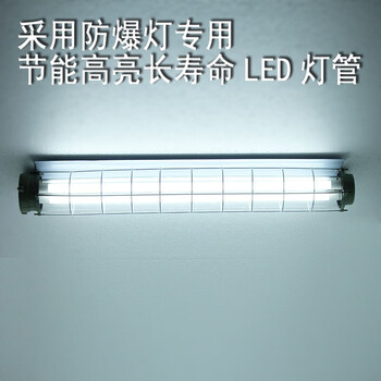 National standard lamp strip t8 single double tube flameproof three-proof fluorescent lamp ex national standard warehouse kitchen lamp 1.2m double tube + led100w lamp
