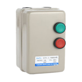 Magnetic switch starter electromagnetic 380v motor intelligent overload protector starter 220v three-phase motor kw motor overload stall 380v 0.75 kilowatt