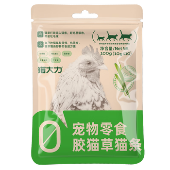 Cat dali cat grass cat strips nutritional fattening cat interactive cat snacks cat food for adults and young cats 100g/pack