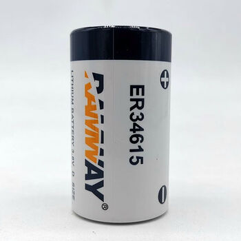 Er34615 lithium battery 3.6vd type er34615m/h flow meter gas meter water meter battery flat head
