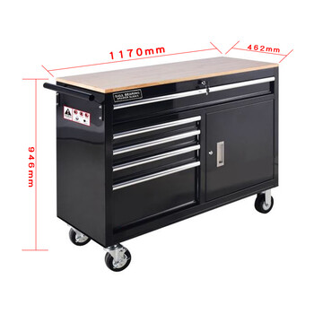 Kezitu european and american new heavy-duty tool box workshop auto repair repair multi-function trolley 46-inch mobile workbench 1170*462*943-5 pumps