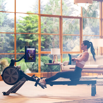 Aikang wind resistance rowing machine home rowing equipment multi-functional foldable smart color screen rw900 light commercial fitness equipment