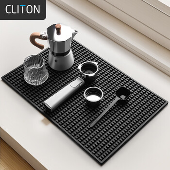 Cliton bar mat drain mat coffee coaster rubber water filter non-slip rubber mat desktop bartending table mat water-proof mat