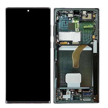 Suitable for samsung galaxy s22ultra us version screen assembly with frame samsung s22u european version display samsung s22u us version with frame 6.81 black