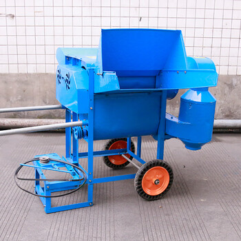 Jiujuhe customized wheat threshing machine multifunctional wheat threshing machine soybean soybean rape sorghum millet rice seeding machine motor double drum threshing machine wheel (unpowered)