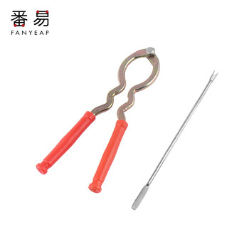 Lh15y shell opener c1p50 walnut clamp household stainless steel multi-functional walnut tool nut clamp core red handle model 1 free walnut needle