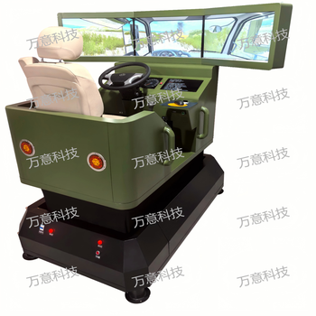 Dynamic six-axis single-seat car driving simulator green