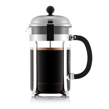 Bodum 1.5l french press coffee maker, stainless steel filter, high temperature resistant glass body