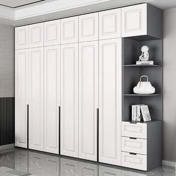 Aoyanlai all-aluminum wardrobe aluminum alloy wardrobe wardrobe all-aluminum furniture whole house custom locker aluminum cabinet home bedroom 6 doors