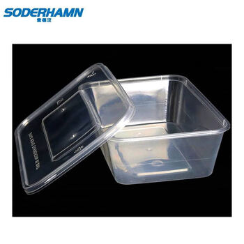 Sodhan disposable square plastic box 500ml 1 piece 500ml