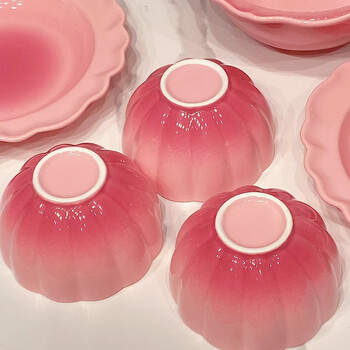 Shumang tableware set household fresh style ceramic tableware set complete set 2024 new ceramic dishes, bowls and chopsticks 4 people food 20 pieces with soup bowl gift box 20 pieces