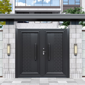 Aoyanlai antique box door, aluminum art carved door, aluminum alloy courtyard door, outdoor villa door, custom courtyard door, carved style one