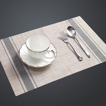 Yijuke (yijuke) 2-pack placemats pvc western food mats, plate mats, waterproof, oil-proof, heat-proof, anti-scalding tablecloths, dining table mats, coffee table mats