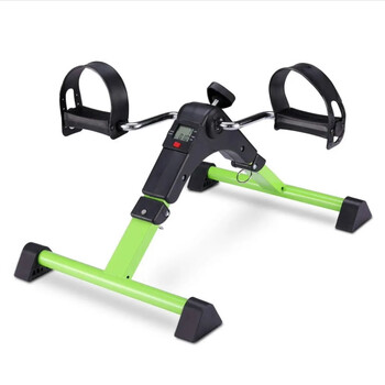 Jifengbao home rehabilitation fitness training equipment for the elderly indoor exercise pedal machine hand and leg exercise pedal machine weighted upgrade model - green foldable