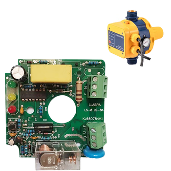 Electronic switch circuit board dsk-1-2-8 water flow pressure automatic controller computer version intelligent control accessories yellow model (circuit board)