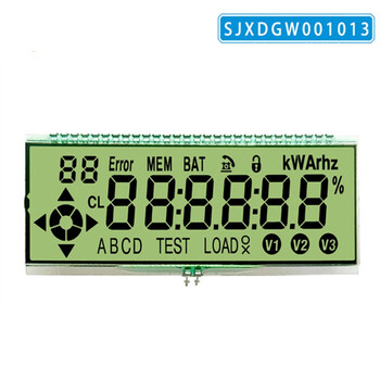 Ouhuayuan lcd lcd screen monochrome screen small size 8-character tn segment code screen htn instrument screen lcd htn white background with black characters