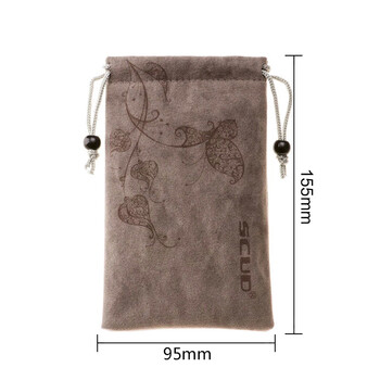 Zkhe power bank protective cover universal mobile phone velvet bag drawstring cloth cover mobile power bank power bank protective cover hard drive universal storage bag buy 2 get 1 free (length 155mm width 95mm) medium size
