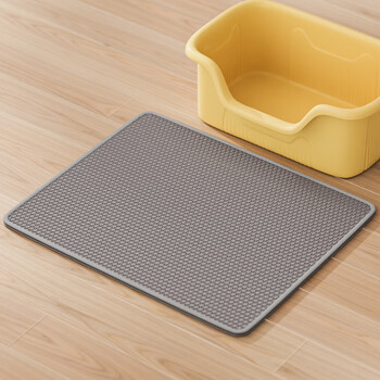 Wang yejun cat litter mat anti-strip out anti-splash cat litter box mat eva double-layer sand control mat wear-resistant scratch-resistant anti-slip mat medium size