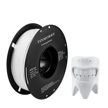 Tinmorry petg-eco material has high toughness and is suitable for bamboo petg 3d printing filaments, 1kg package, cool white