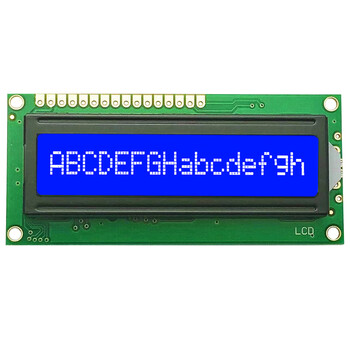 Ouhuayuan jxd1601a lcd screen 1601 character lcd module monochrome display module blue background white characters 5.0v