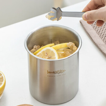 Misanbroo finnish yogurt cup stainless steel crisper homemade fermentation tank automatic exhaust container refrigerator refrigeration large storage box fermentation tank-900ml