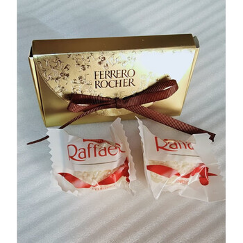 Nissin chocolate 2 pieces finished product shipped wedding gift box souvenir wedding candy italian two golden raphael packaged finished product