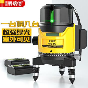 Aided infrared level meter, high-precision water level meter, green light laser level meter, wall-mounted meter and floor-mounted measurement tool, super green light second-line smart touch screen model