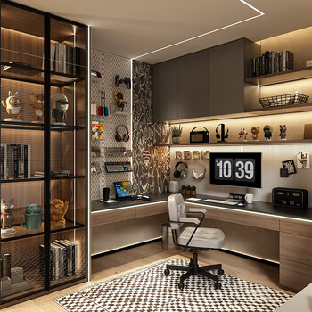 Zhengyuanxi piano tatami bedroom gaming room children's room whole house customized desk tatami bed wardrobe integrated benefit details 0