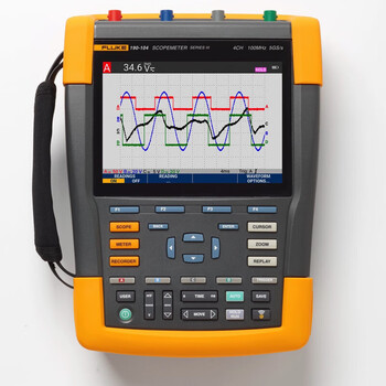 Fluke fluke190-104-iii-s oscilloscope mda-550-iii motor drive analyzer fluke190-104-iii-s