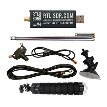 Rtl-sdr blog v4 r828d rtl2832u 1ppm original software radio receiver sdr v4 host + dual antenna set