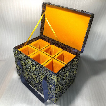 Zy meng yier moutai bottle protective cover empty box no wine feitian wine box metal box packaging box white wine feitian 6-pack blue does not include alcohol