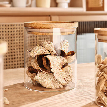 Genasi sealed jar glass bottle food grade tea coffee bean powder storage tank tangerine peel grain storage tank 860ml