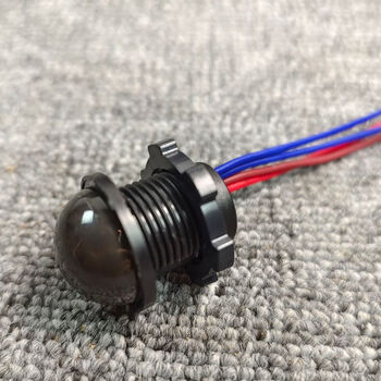 Mini embedded 220v outdoor waterproof human body infrared sensor switch led rainproof smart sensor probe black night sensor