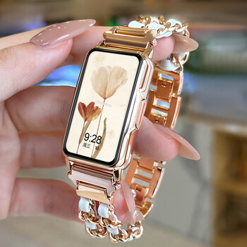 Hkmw huawel is suitable for the new xiaoxiangfeng smart watch for women, multifunctional heart rate and blood pressure for girls. the main picture is retro xiaoxiangfeng rose gold and white. sports step counting + information reminder + health monitoring