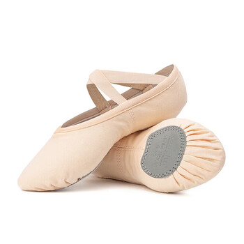 Sansha ballet training shoes adult dance shoes women's soft sole lace-free cat claw shoes grade no.86 pink 38