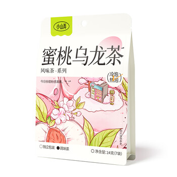 Xiaoshannong fruit tea cold brew tea bag brewed flower and fruit tea bag tea grape peach oolong souvenir drink newly upgraded peach oolong tea 7 packs/bag
