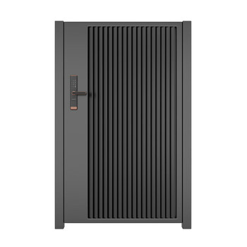 Qilicai villa courtyard door stainless steel single and double opening modern yard outdoor door country iron garden entrance door style 1