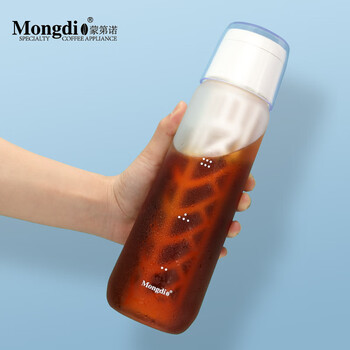 Mongdio cold brew pot, coffee pot, cold brew pot, cold brew cup, outdoor coffee cold brew bottle, conical cold brew bottle - white 750ml