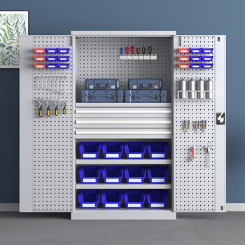 Thickened hardware industrial-grade heavy-duty tool cabinet workshop factory storage with hanging plate split mobile storage storage cabinet supports customization. please contact us first for details.