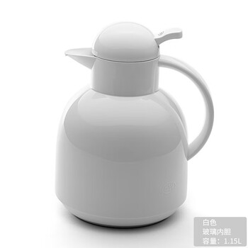 Icewell thermos kettle glass liner household large-capacity thermos kettle wedding red kettle light luxury thermos white 1.15l