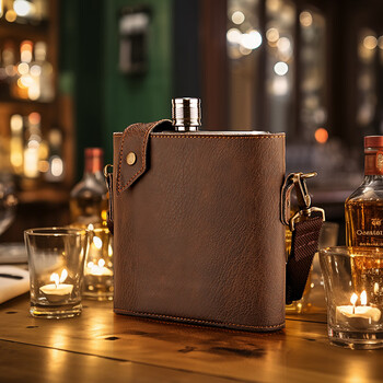 Snaker wine bottle 316 stainless steel portable 2 catties liquor bottle empty bottle home metal car