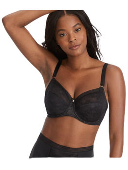 Fantasie women's full cup bra lace side support lightweight comfortable seamless bra blush 30g