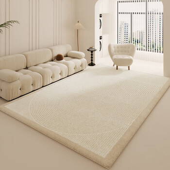 Budis living room carpet plush wash-free and wipeable imitation cashmere simple anti-stain coffee table blanket sofa cream style bedroom bedside blanket s imitation cashmere-annexy-b 160cm*230cm soft and skin-friendly