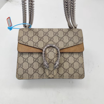 Second-hand 95 new gu cci dionysus mini camel shoulder crossbody chain bag small camel 20*16cm