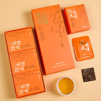 Little senior sister reviews tea 2017 tangerine peel 2016 white tea tangerine peel old white tea biscuit tea 105g portable no-pry tea little senior sister reviews tea 105g